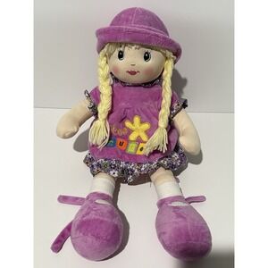 Linzy Toys 18" Niobe Sweet Cakes Blonde Rag Doll Plush Kids Collectible